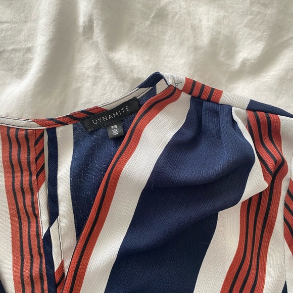 Dynamite Striped Blouse - size small - Picture 2 of 4